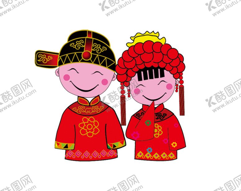 编号：55542309160849194970【酷图网】源文件下载-新郎新娘