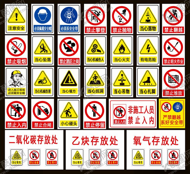 编号：90376112130252521563【酷图网】源文件下载-工地专用标识