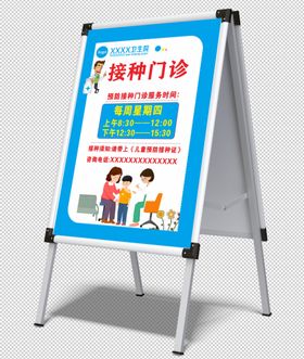 预防接种双面展示牌（平面图）