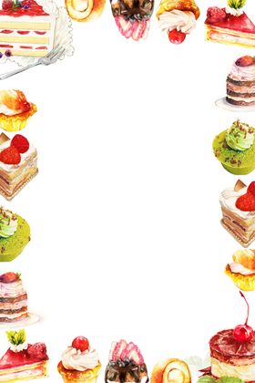 卡通甜品手绘甜品冰淇淋牛