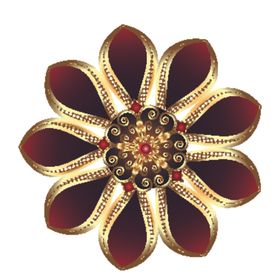 欧式金色花纹图案