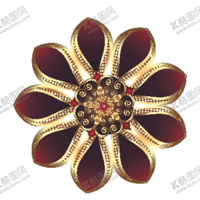 编号：29953807130958065732【酷图网】源文件下载-欧式金色花纹图案