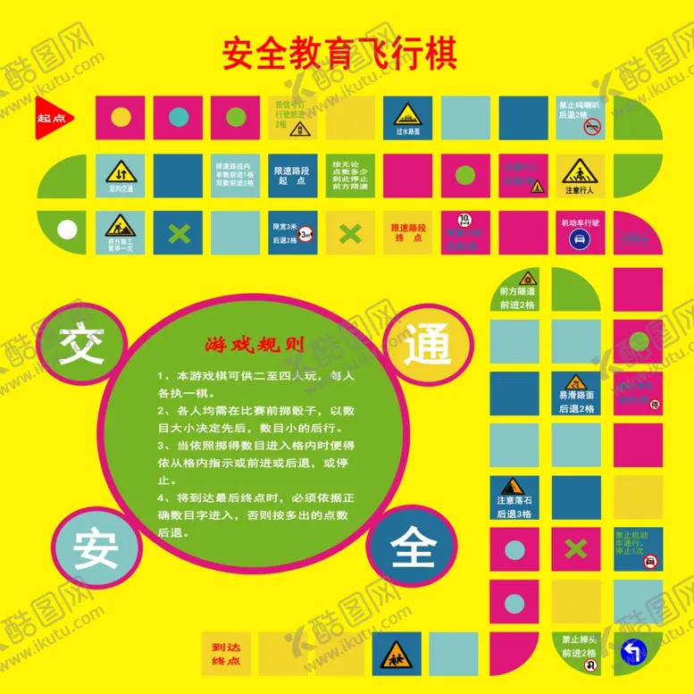 编号：96993502162330496492【酷图网】源文件下载-安全教育飞行棋