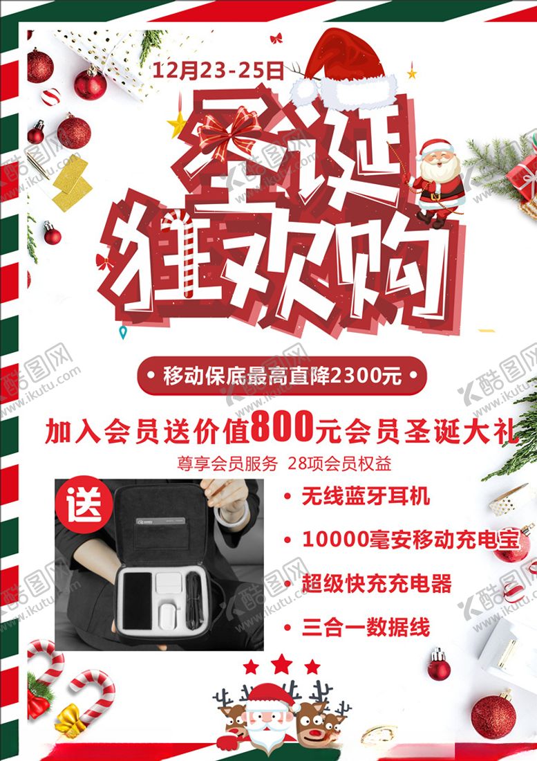 编号：23299410150626516253【酷图网】源文件下载-圣诞节活动海报
