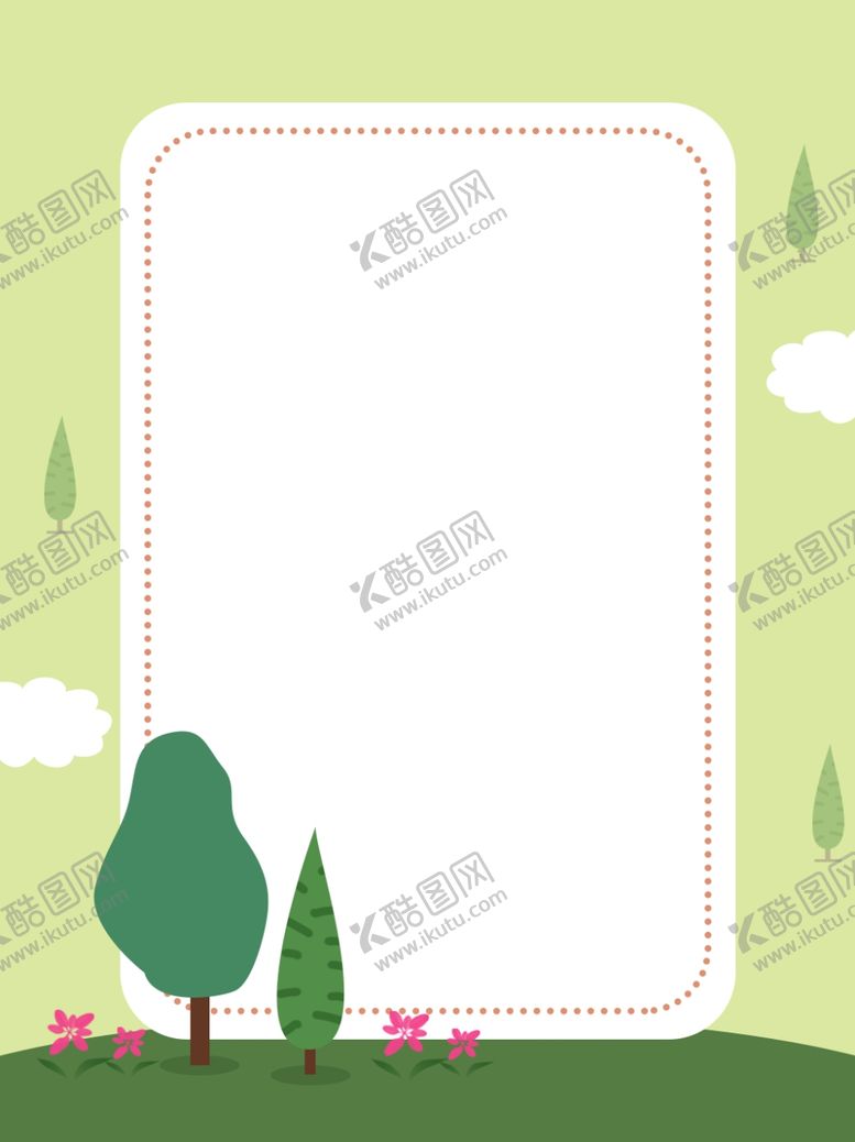 编号：84150610201423435238【酷图网】源文件下载-卡通可爱明信片海报背景