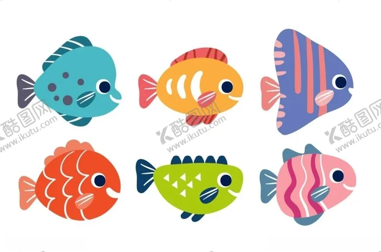 编号：76424009211036336963【酷图网】源文件下载-矢量卡通鱼