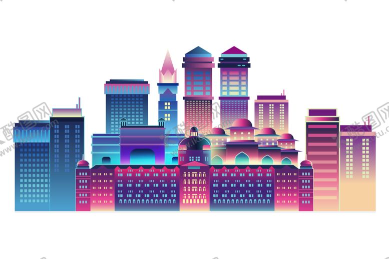 编号：75505409272014585452【酷图网】源文件下载-城市剪影