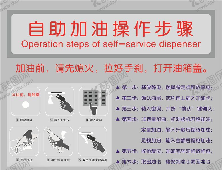 编号：81842004261010008911【酷图网】源文件下载-自助加油操作步骤