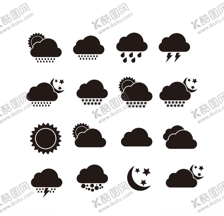 编号：25470709302153069938【酷图网】源文件下载-天气情报图标