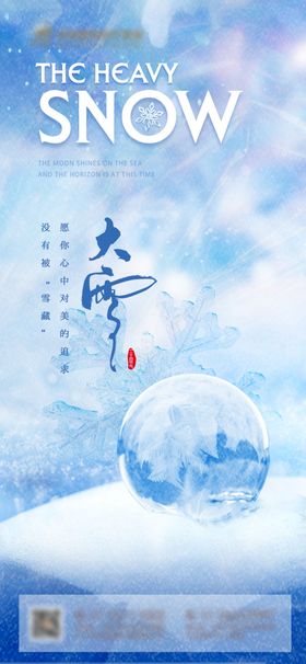 大雪节气海报