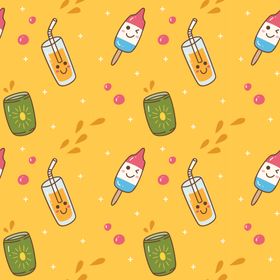 动植物无缝花纹