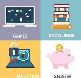 互联网企业矢量元素