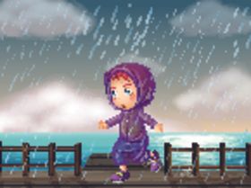 穿雨衣的儿童