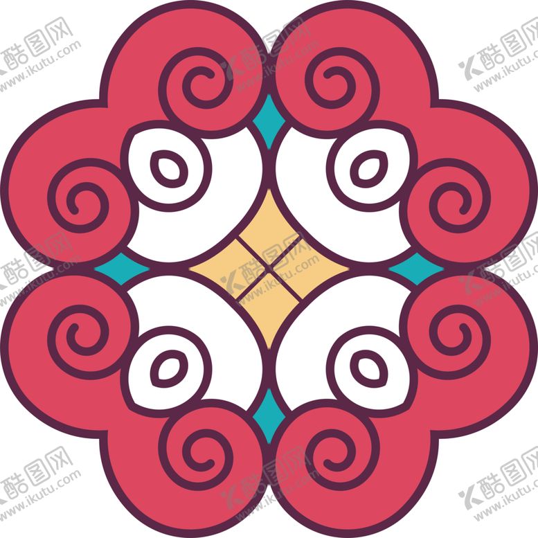 编号：16768102100225404534【酷图网】源文件下载-华丽花纹背景 