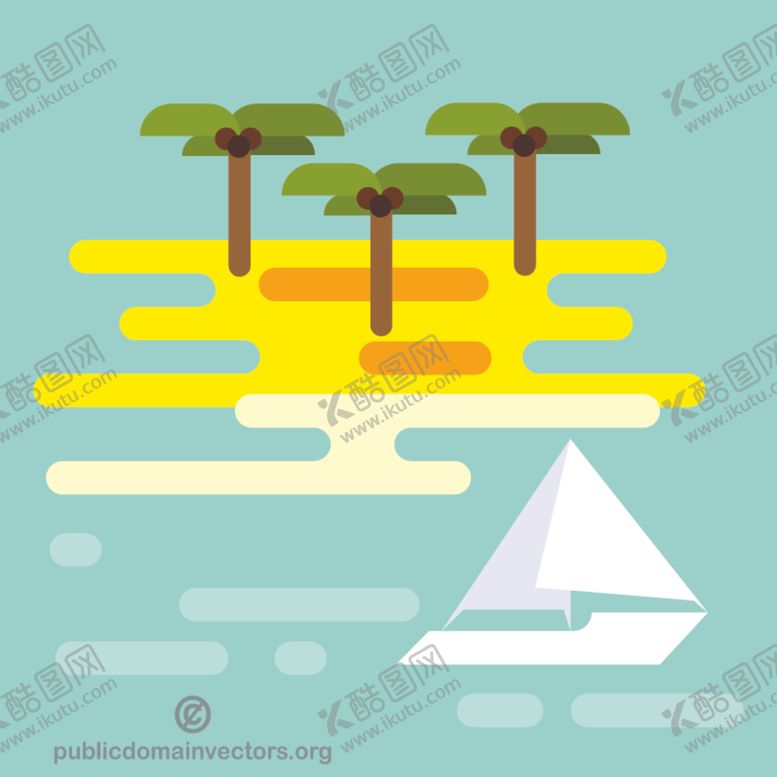 编号：72261706290532083336【酷图网】源文件下载-夏日海滩AI分层SVG文件