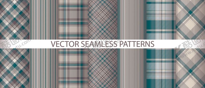 编号：92494509231200417807【酷图网】源文件下载-绿白格子图案背景素材