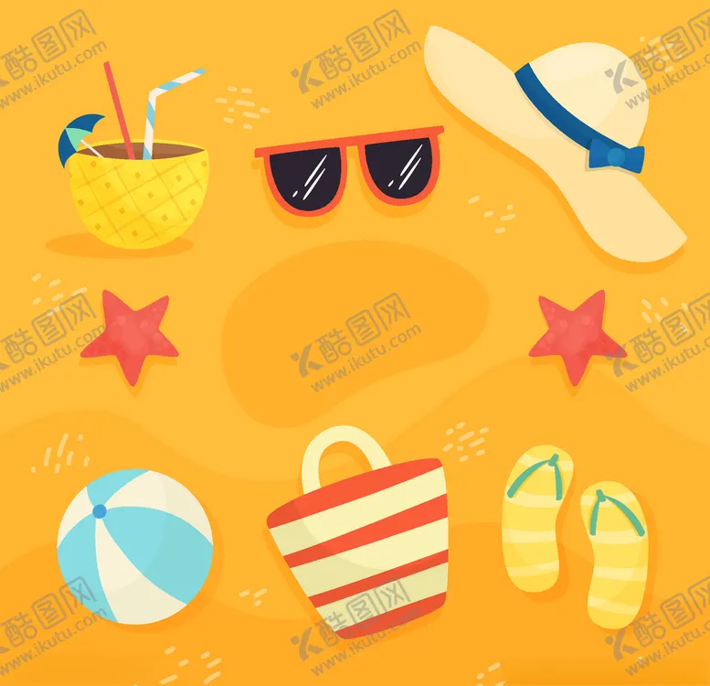 编号：60460106270313174797【酷图网】源文件下载-夏日元素