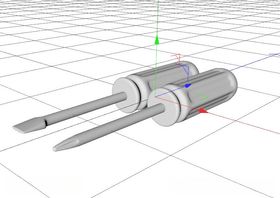 C4D模型螺丝刀