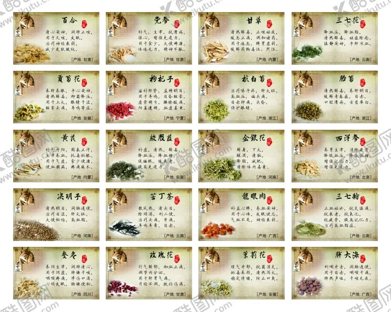 编号：28200502210314196392【酷图网】源文件下载-草药格