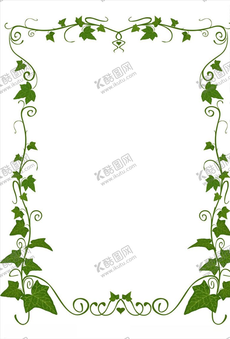 编号：96417607031025468471【酷图网】源文件下载-树叶边框