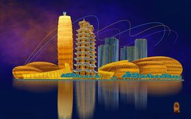 手绘城市