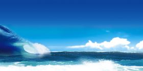 海浪背景