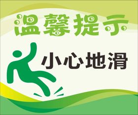 小心地滑宣传单海报校园彩页