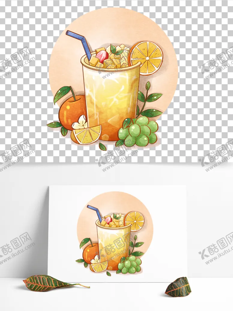 编号：57222010171852082620【酷图网】源文件下载-夏日水果茶饮料