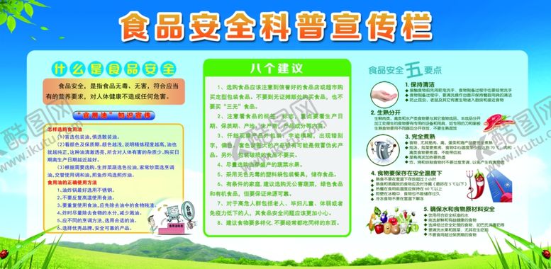 编号：94045906280657488538【酷图网】源文件下载-食品安全科普