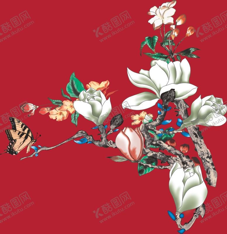 编号：64814512110229535709【酷图网】源文件下载-玉兰花