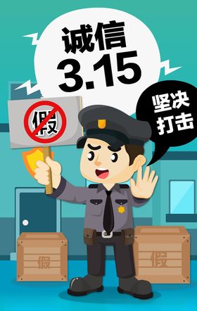 315消费打假插画