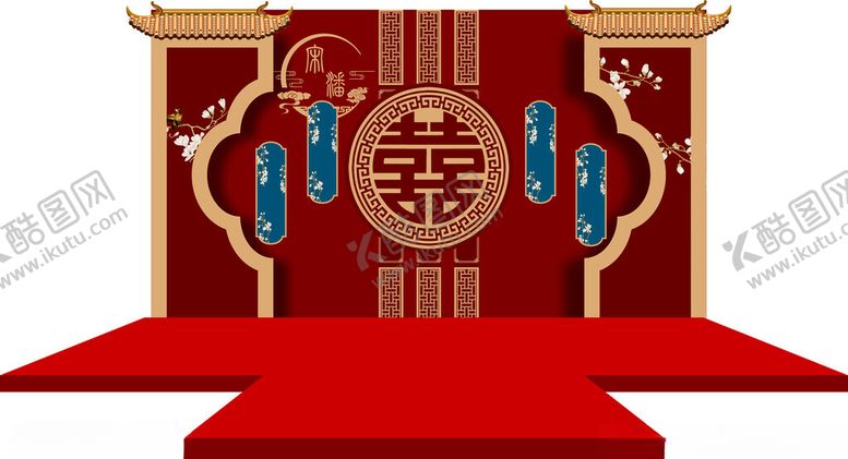 编号：30549601251028577987【酷图网】源文件下载-喜宴舞台背景