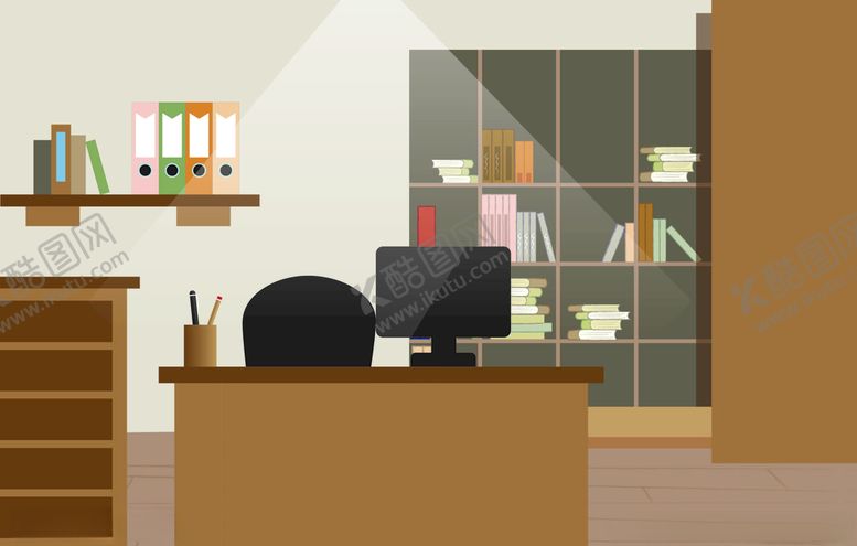 编号：53871309281254475869【酷图网】源文件下载-书房办公场景客厅卧室