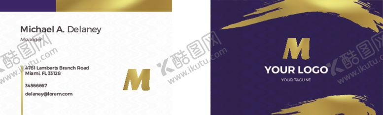 编号：28281105142355565533【酷图网】源文件下载-极简名片模板