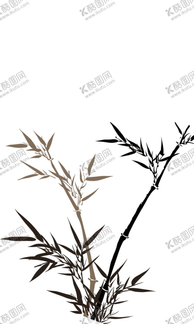 编号：67312305151900196645【酷图网】源文件下载-水墨竹子