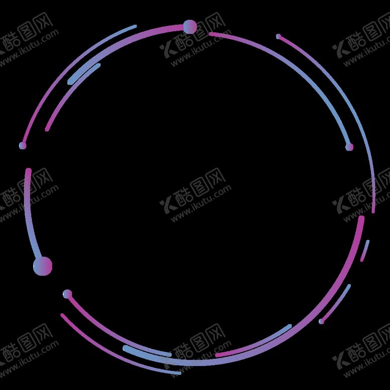 编号：91923810240649387056【酷图网】源文件下载-蓝紫色渐变科技圆弧
