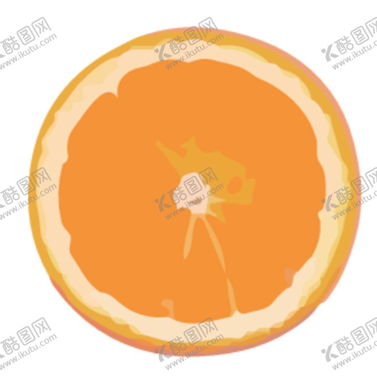 编号：68209109232112441833【酷图网】源文件下载-橙子桔子橘子水果蔬菜切片矢量图
