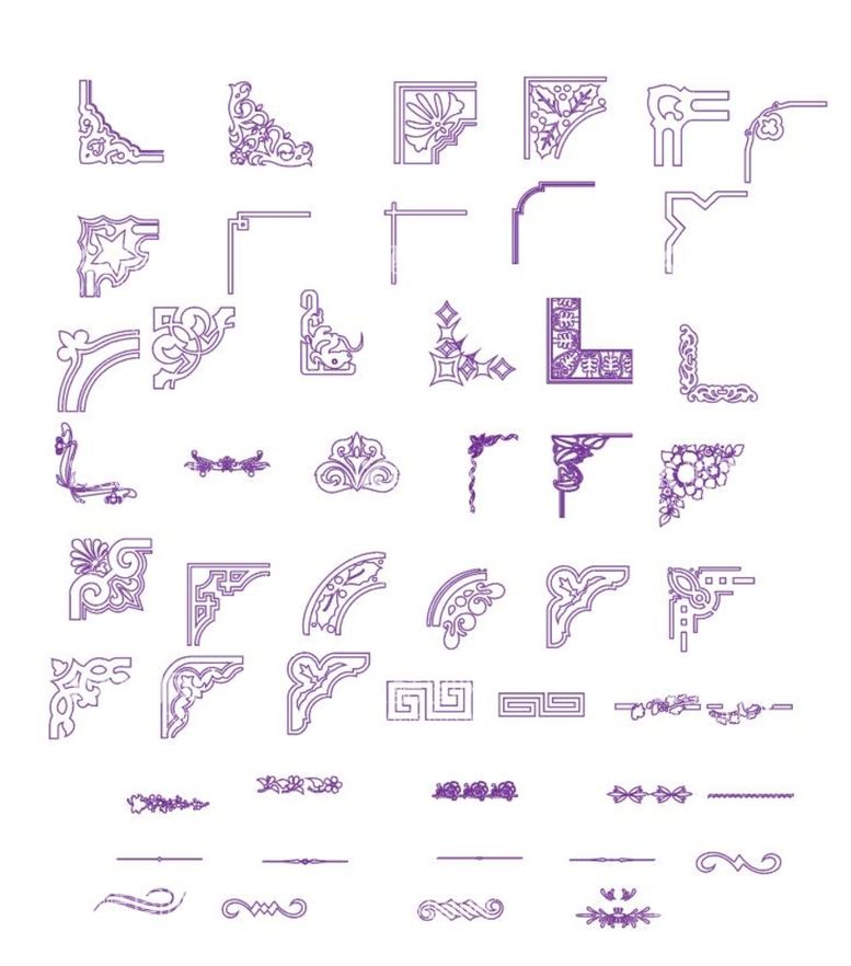 编号：65097210041205217802【酷图网】源文件下载-边角花纹