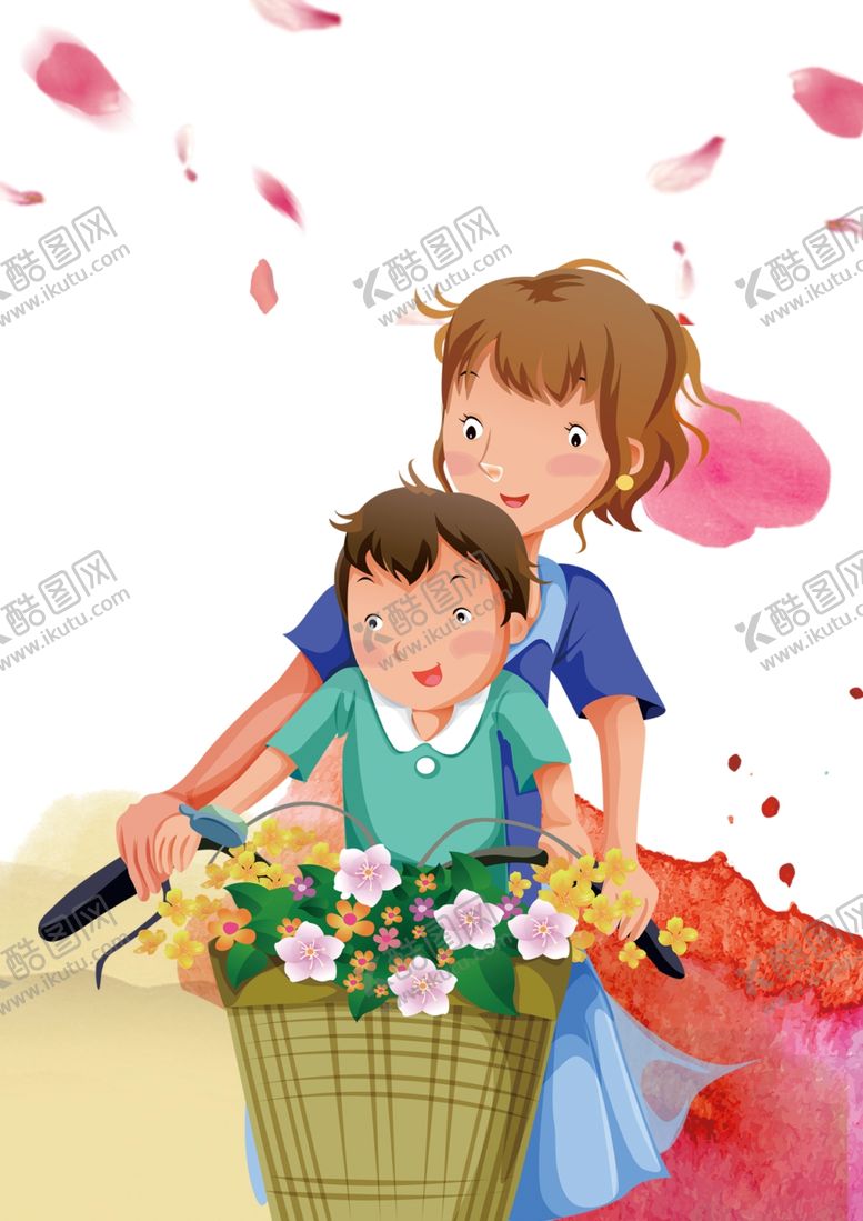 编号：75413806240514148098【酷图网】源文件下载-母子插画