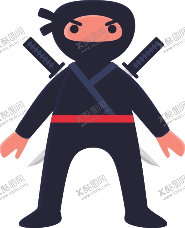 编号：19996406281655031935【酷图网】源文件下载-卡通忍者