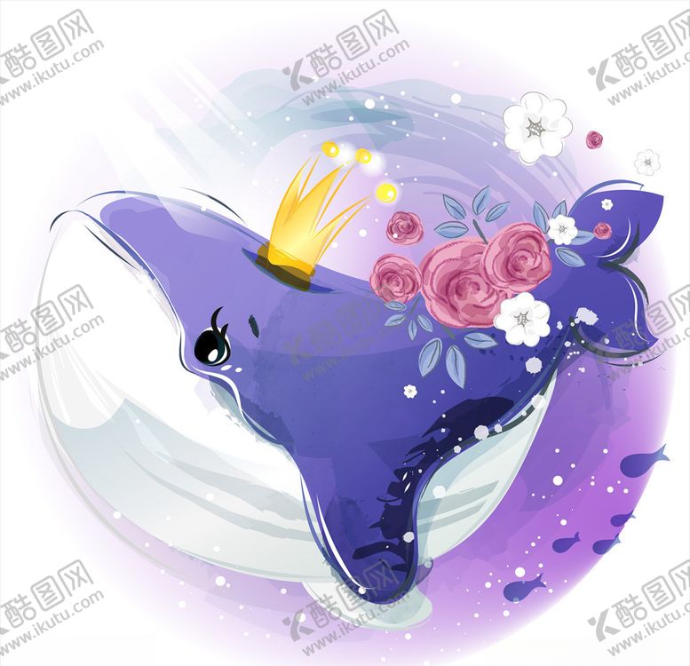 编号：43659206280445245839【酷图网】源文件下载-手绘鲸鱼