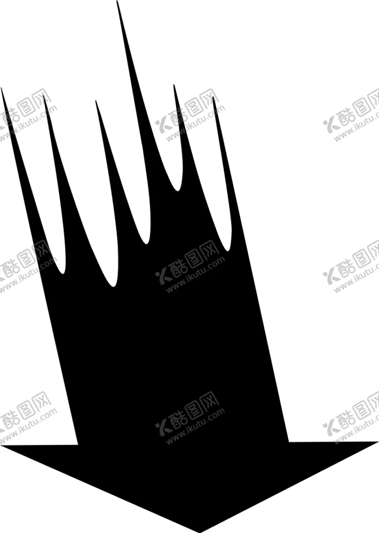 编号：60807602141918441356【酷图网】源文件下载-黑白手绘箭头  
