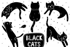 卡通猫咪花纹图案