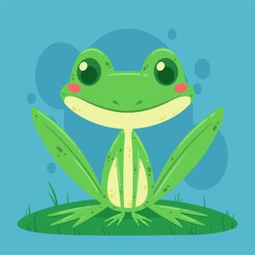 青蛙动物手绘田鸡