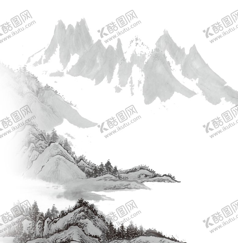 编号：10419905081657311622【酷图网】源文件下载-水墨山水