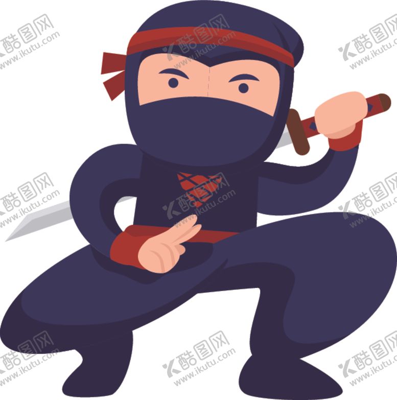 编号：35229009270258109768【酷图网】源文件下载-卡通忍者
