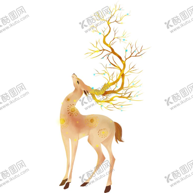 编号：76352101141901581747【酷图网】源文件下载-神话小鹿九色鹿