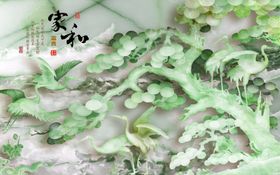 立体花朵家和背景墙富贵锦堂