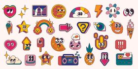 多彩表情图标集合