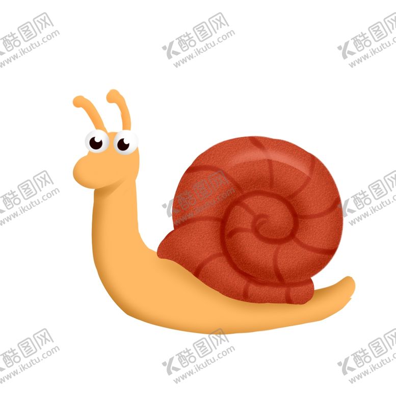 编号：94593304171019364055【酷图网】源文件下载-卡通手绘蜗牛